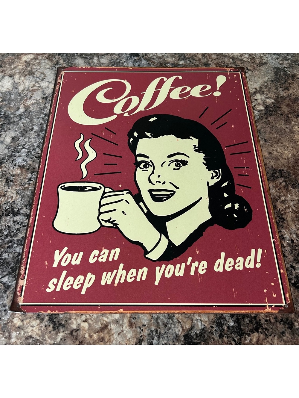 Desperate Enterprises Coffee Tin Sign